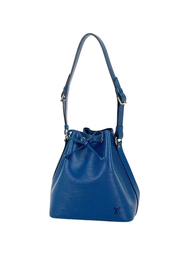 Louis Vuitton Petit Noe Shoulder Bag Drawstring Epi Toledo Blue